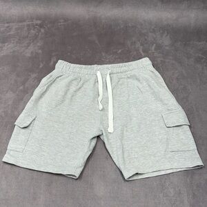 Fleece factory Gray Men's Casual Shorts size M comfy drawstrings with pockets